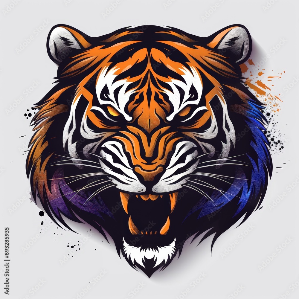 cool tiger logo vector illustration cool tiger logo vector illustration