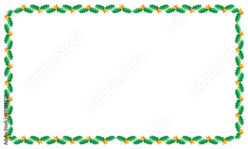 Frame template for christmas season celebration, christmas wreath concept