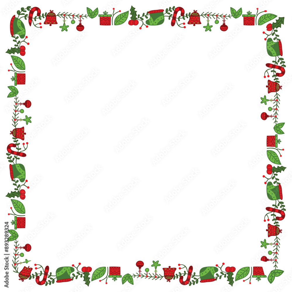 Frame template for christmas season celebration, christmas wreath concept Frame template for christmas season celebration, christmas wreath concept