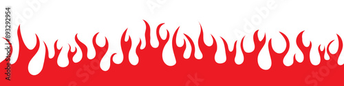 Fire Flame Background. Vector Illustration. 