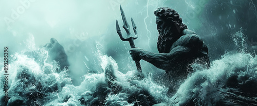Poseidon, the God of the sea and weather