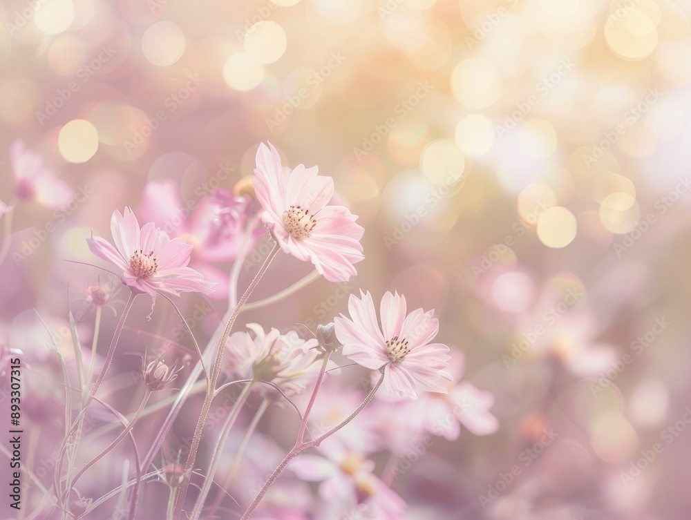 Whimsical Wildflower Wonderland: A Soft Pink Bokeh Backdrop for Elegant Wallpapers Whimsical Wildflower Wonderland: A Soft Pink Bokeh Backdrop for Elegant Wallpapers