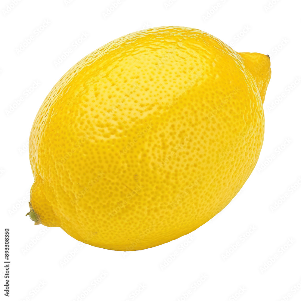 A juicy, yellow lemon on transparent background A juicy, yellow lemon on transparent background