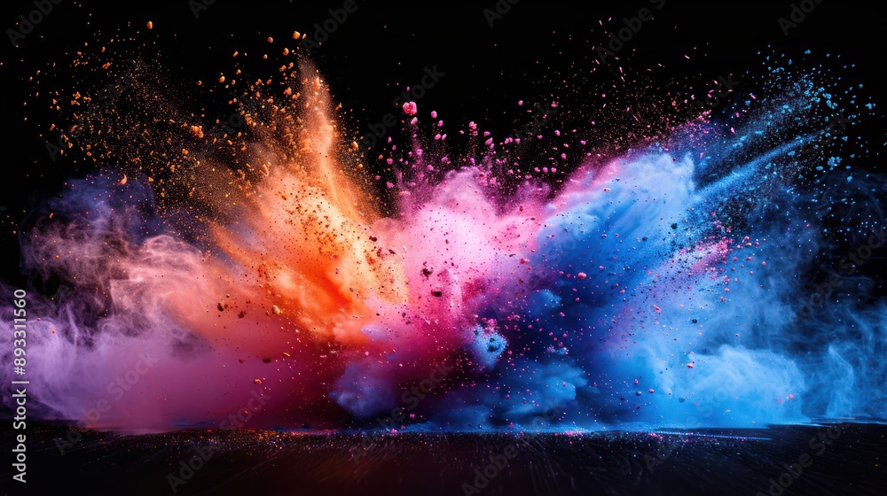 colorful powder explosion colorful powder explosion