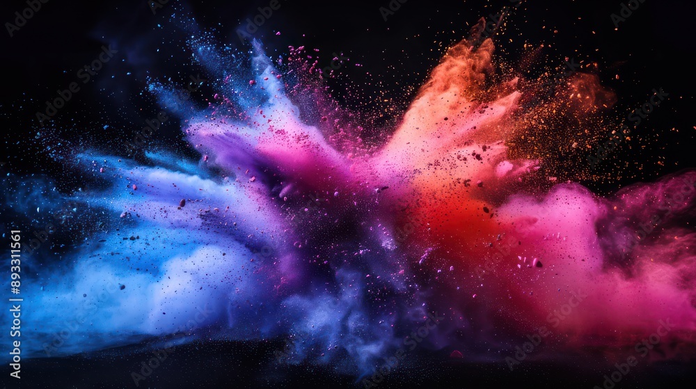 colorful powder explosion colorful powder explosion