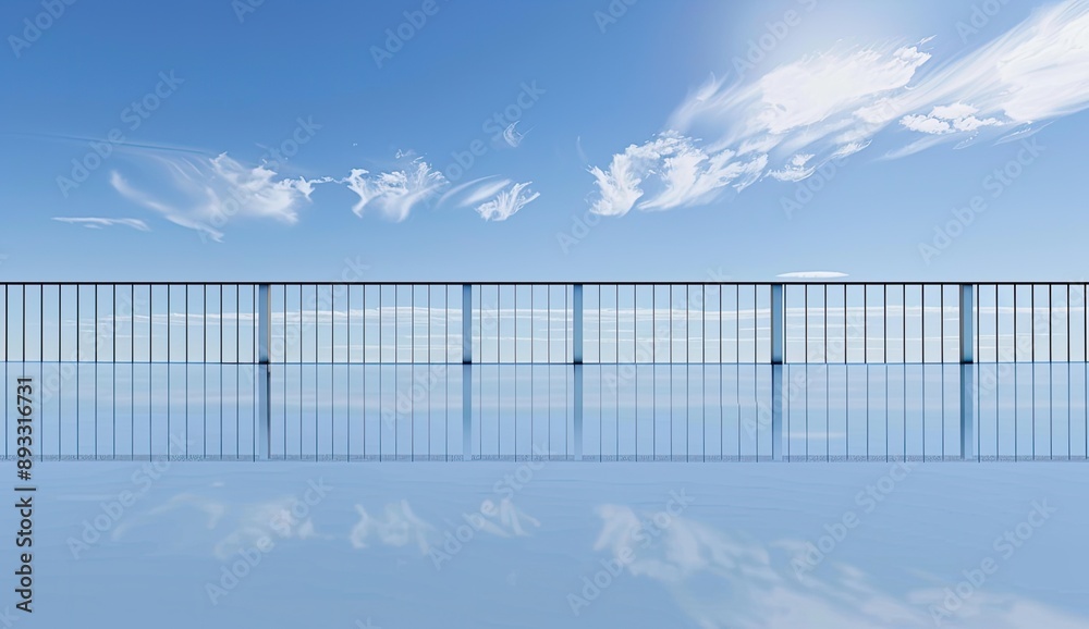 Reflection of Sky in Glass Panels Reflection of Sky in Glass Panels