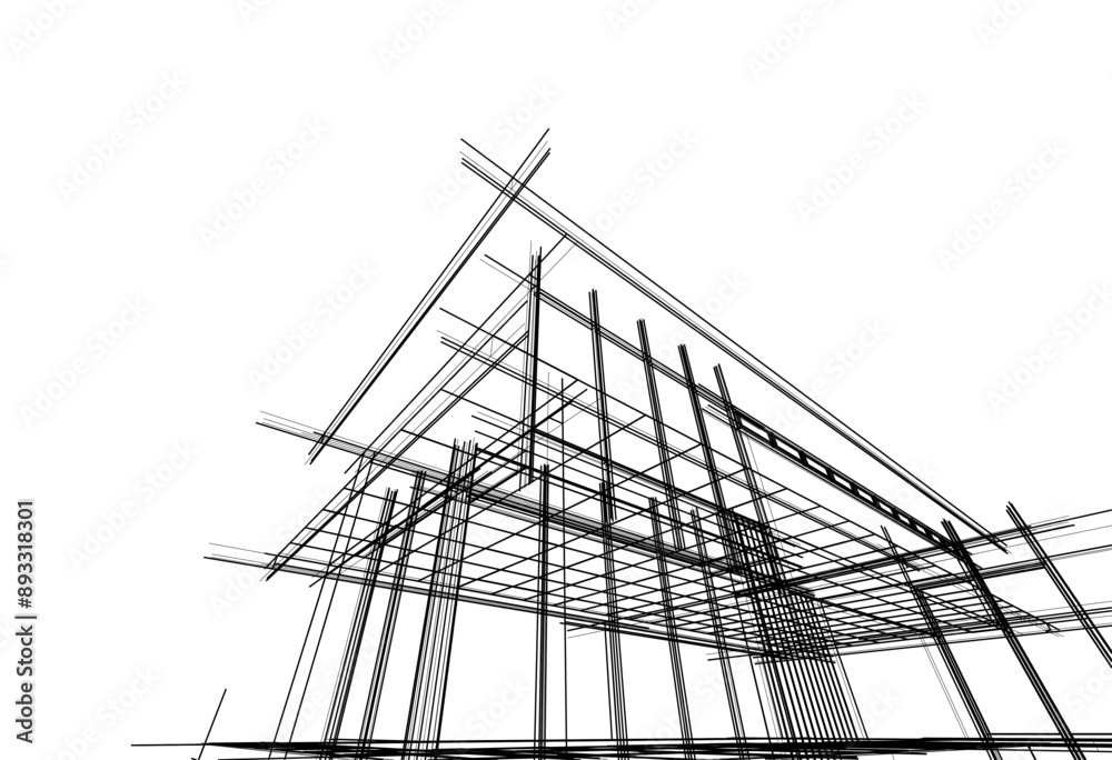 architectural drawing of a building architectural drawing of a building