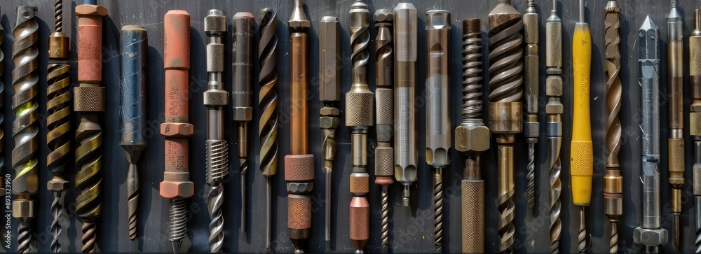 Collection of Various Metal Drill Bits Collection of Various Metal Drill Bits