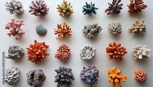 Colorful Coral Collection Display