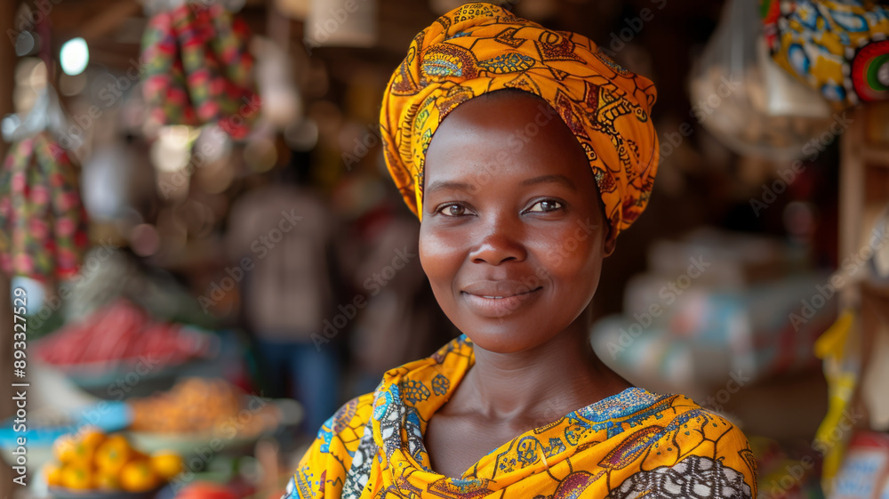 Tanzanian businesswoman at her shop,generative ai Tanzanian businesswoman at her shop,generative ai