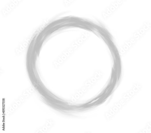 White smoke ring puff isolated on transparent black background. PNG. Steam explosion special effect. Effective texture of steam, fog, smoke png. Vector. 