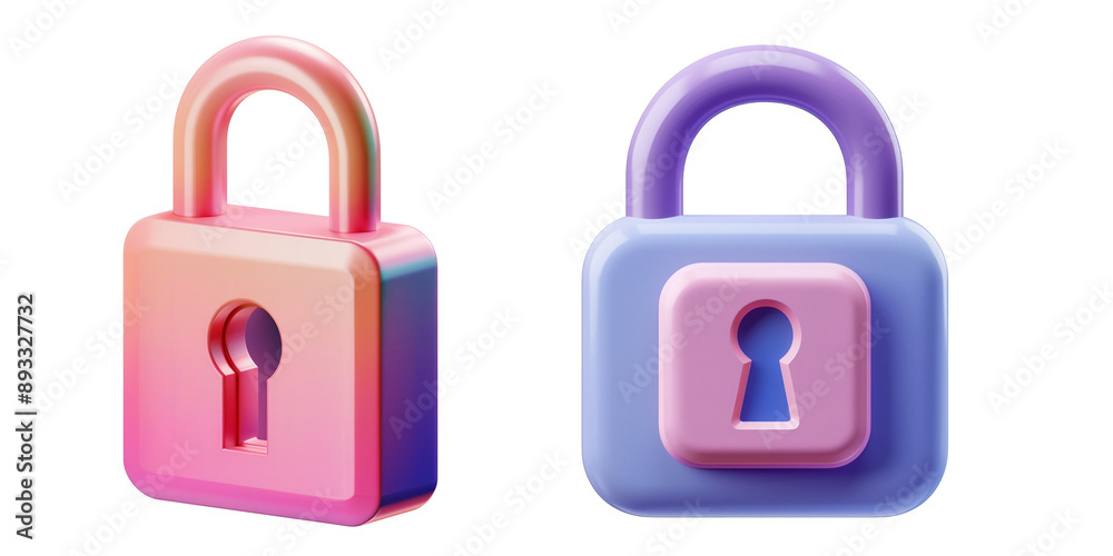3d privacy icon on transparent background 3d privacy icon on transparent background