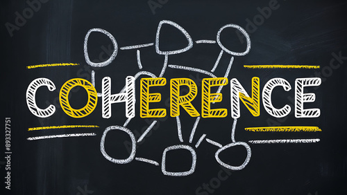 Illustration of the word coherence photo