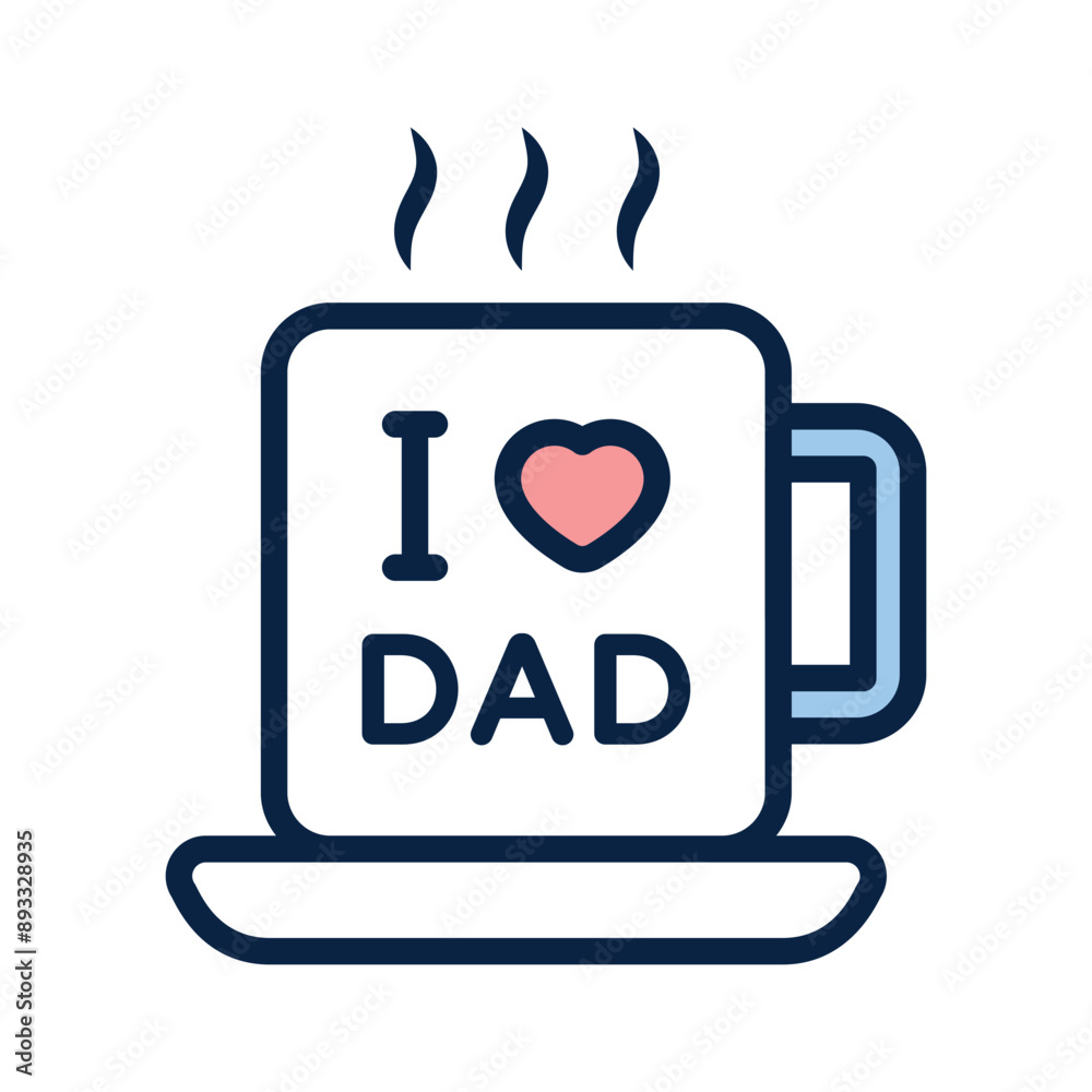 I love dad icon design, father day vector, ready for premium use I love dad icon design, father day vector, ready for premium use