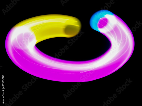 Wallpaper Mural 3d image of circular elastic pipe Torontodigital.ca