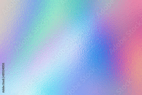 Trendy holographic iridescent foil texture for design. Rainbow shine background, metal effect.