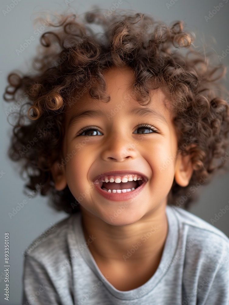 Portrait of a cute african american little boy with curly hai Portrait of a cute african american little boy with curly hai