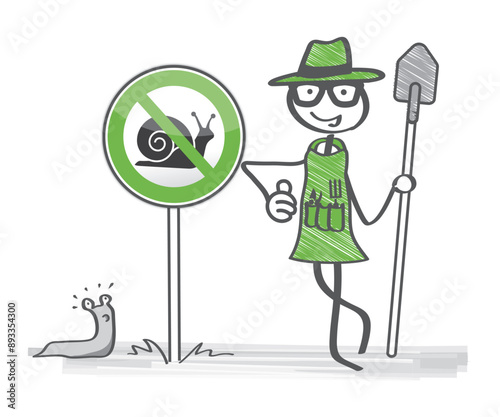 Gärtner mit Gartentipps - Schneckenbekämpfung im Garten