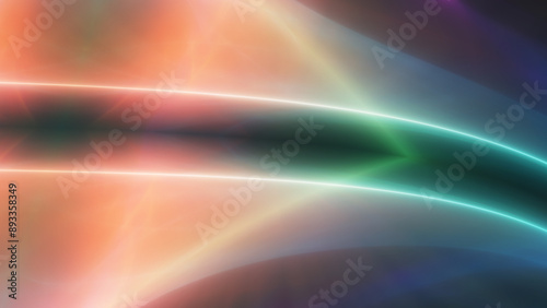 background neon line wave illustration