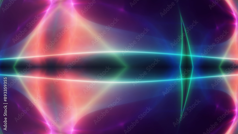 Fototapeta premium background neon line wave illustration