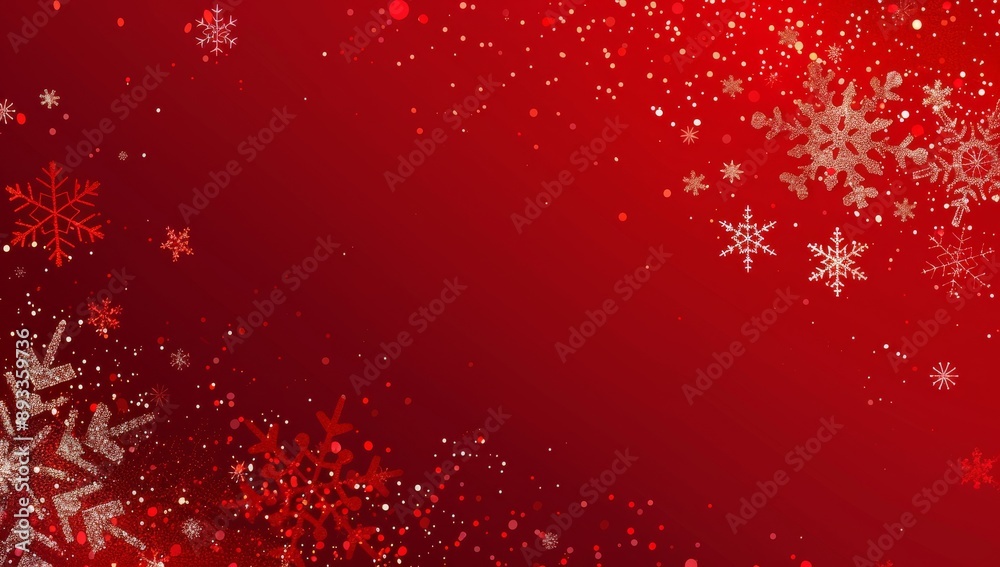© YURIMA - Celebrate the season with a festive red holiday background adorned with snowflakes, perfect for Christmas and winter celebrations. Spread joy and cheer with this stylish and vibrant design © YURIMA - Celebrate the season with a festive red holiday background adorned with snowflakes, perfect for Christmas and winter celebrations. Spread joy and cheer with this stylish and vibrant design