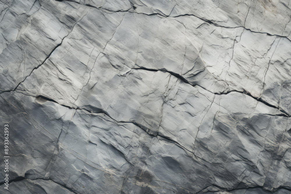 Obraz premium Processed collage of grey mountain cliff rock stone surface texture. Background for banner