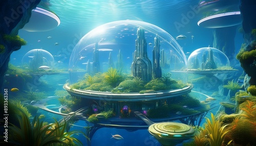 "Aquatic Utopia: Life in a Futuristic Underwater City"