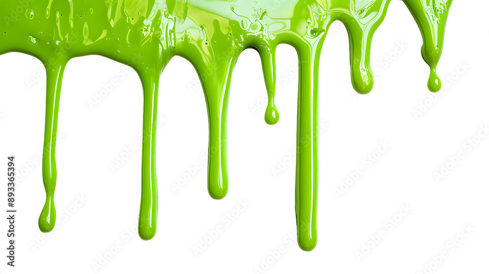 Green slime splash isolated on transparent background Green slime splash isolated on transparent background
