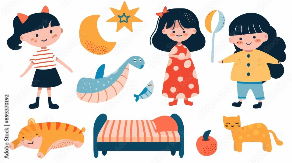 Happy kids engage with colorful toys in a vibrant classroom, fostering creativity and joy during playtime activities. Happy kids engage with colorful toys in a vibrant classroom, fostering creativity and joy during playtime activities.