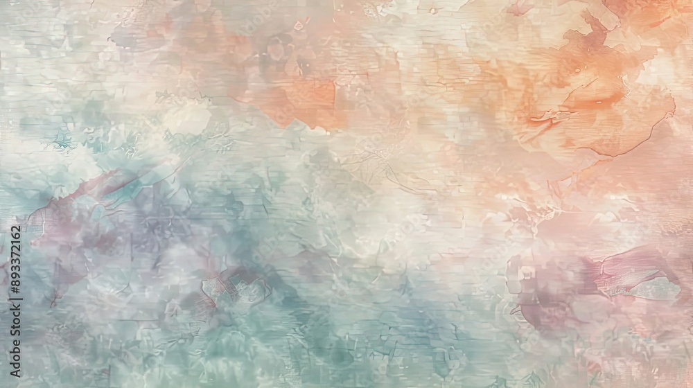 Obraz premium Ethereal wallpaper with light brush strokes and a watercolor-like texture