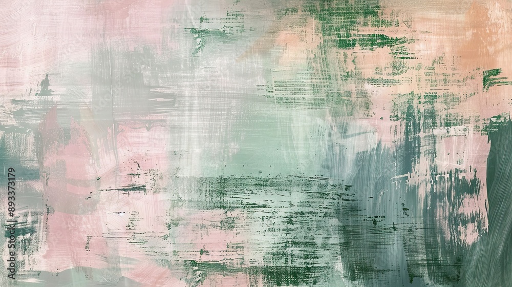 Smooth brush strokes in pinks and greens natural textures and luminous glow Smooth brush strokes in pinks and greens natural textures and luminous glow