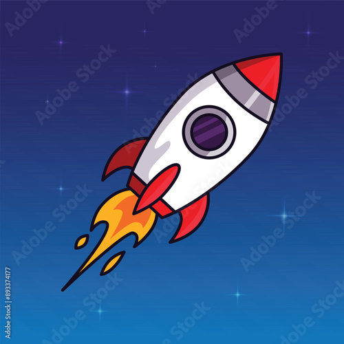 Astronout and space cartoon kids illustrations vector