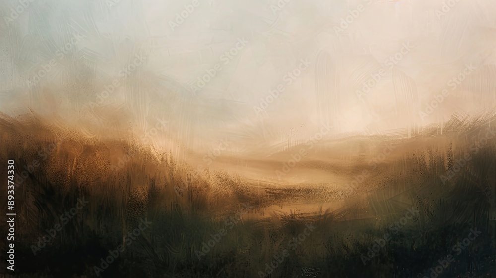 Background with dynamic brush strokes in clay and pine and rolling hills Background with dynamic brush strokes in clay and pine and rolling hills