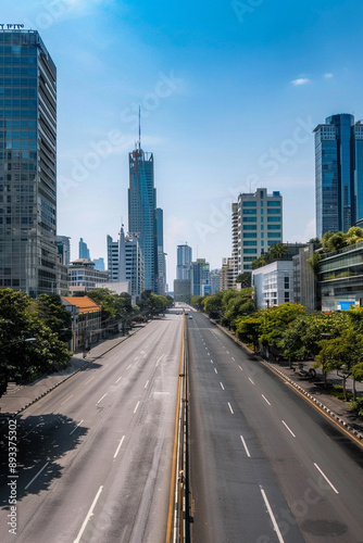 Urban Tranquility, Empty Streets of Bangkok