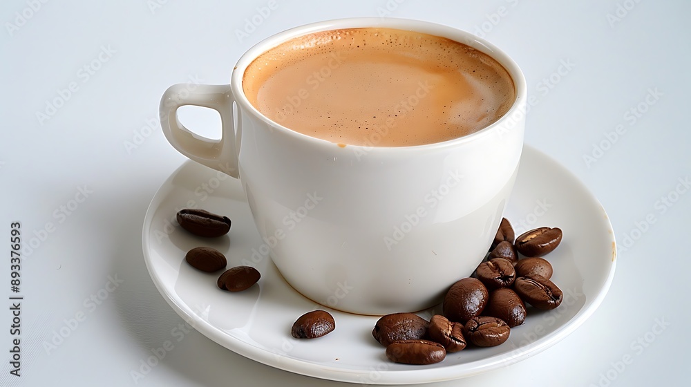 Beverage Coffee America Colombia aromatic Colombian coffee Coffea arabica white background Beverage Coffee America Colombia aromatic Colombian coffee Coffea arabica white background