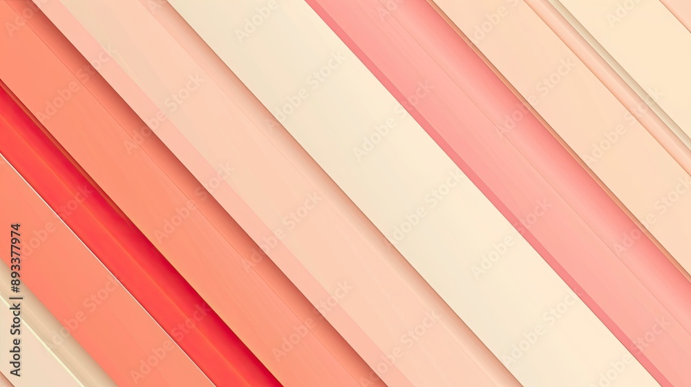 Obraz premium Peach wallpaper with diagonal stripes for a soft and friendly background