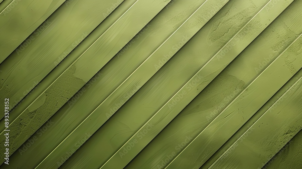 Obraz premium Diagonal striped olive green background perfect for an eco-friendly wallpaper