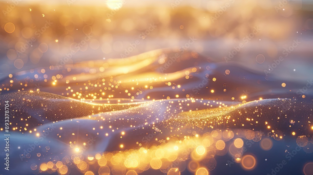 Obraz premium Peaceful sand and water textures ideal for shimmering particles wallpaper