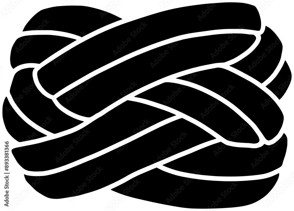 rope illustration scout silhouette knot logo string icon equipment outline cord symbol marine camp thread material adventure twine nautical shape hiking gear cable for vector graphic background