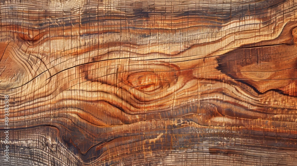 Naklejka premium Organic Elegance Alluring Wood Grain Texture in Earthy Tones for Creative Backgrounds