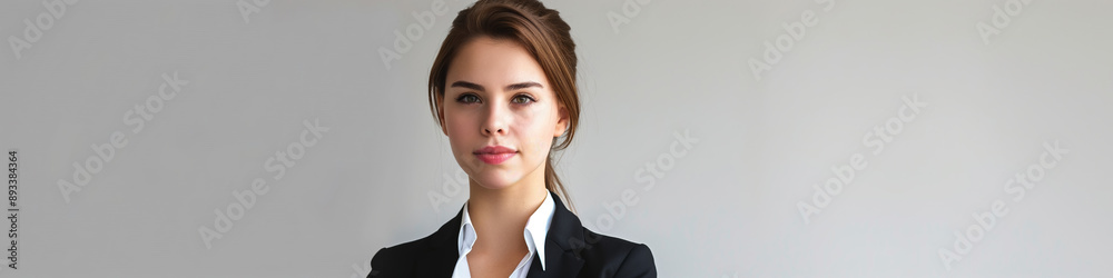 A confident and professional businesswoman, exuding elegance and success, captured in a modern corporate setting. A confident and professional businesswoman, exuding elegance and success, captured in a modern corporate setting.