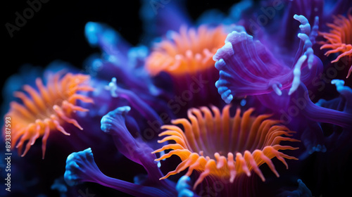 Vibrant and Colorful Corals Flourishing in the Depths of the Ocean