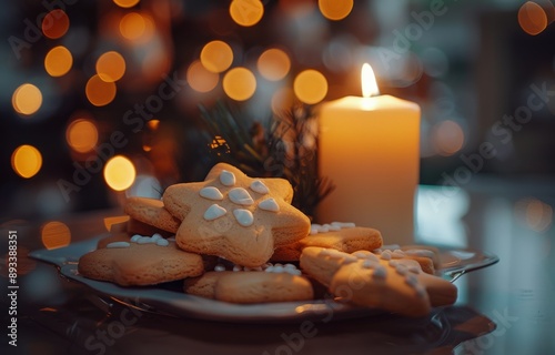 Star-Shaped Cookies and Candlelight