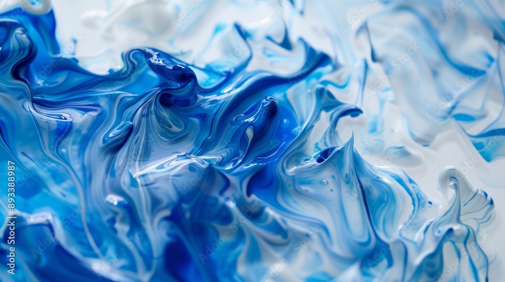 Serene Blue and White Ink Fusion Perfect for Artistic and Tranquil Designs Serene Blue and White Ink Fusion Perfect for Artistic and Tranquil Designs