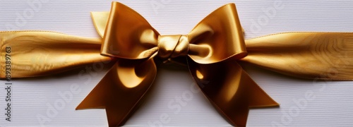 Gold Satin Bow