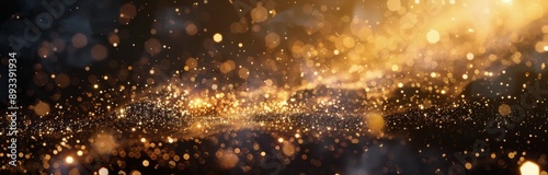 Golden Lights In A Night Sky