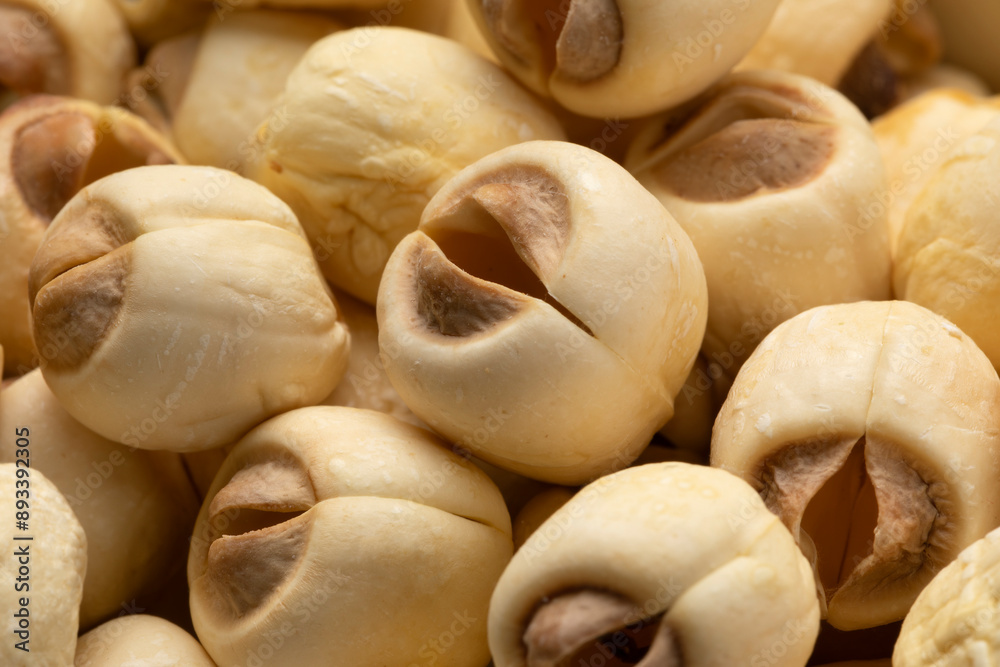 Dried Lotus seed full frame close up as background Dried Lotus seed full frame close up as background