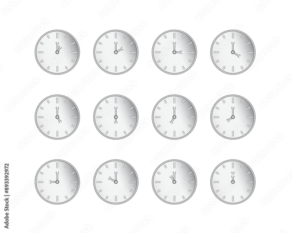 Icons set timer, clock, alarm clock, stopwatch and time icon. Icons set timer, clock, alarm clock, stopwatch and time icon.