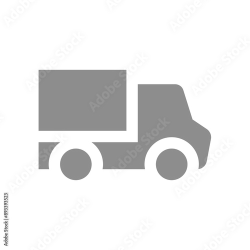 Truck vector icon. Delivery, cargo and shipping symbol.