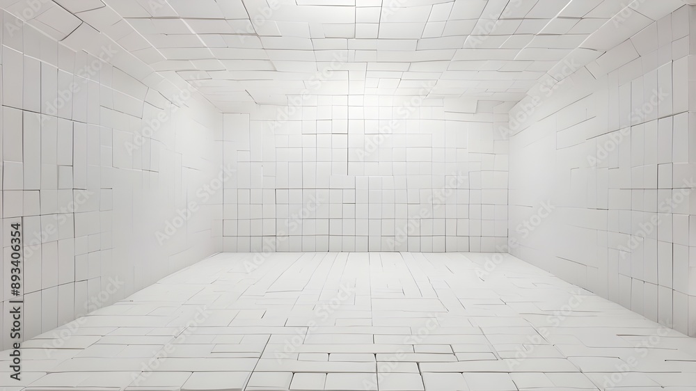 symmetrical white grid background with tiles symmetrical white grid background with tiles